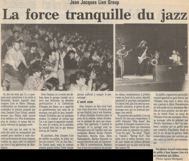 La force tranquille du jazz